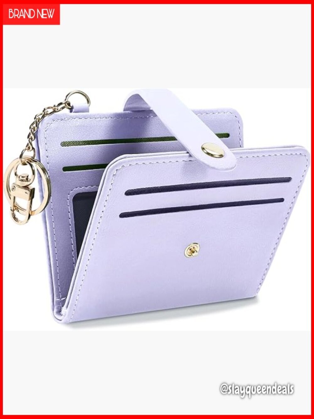 Slim RFID Blocking Leather Card Wallet with ID Window & Coin Purse
